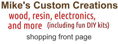 Mike's Custom Creations Shopping Front Page